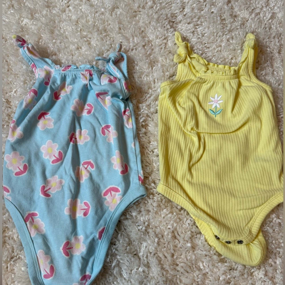 Garanimals Blue and Yellow Kids One Pieces Bodysuits